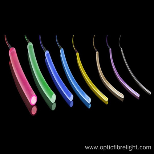 Side glow fiber optical fiber lights for car